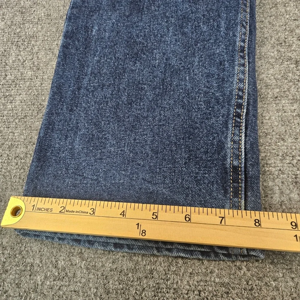 Wrangler Premium Quality Straight Leg‎ Jeans Mens 38x30 Dark Wash Blue Denim